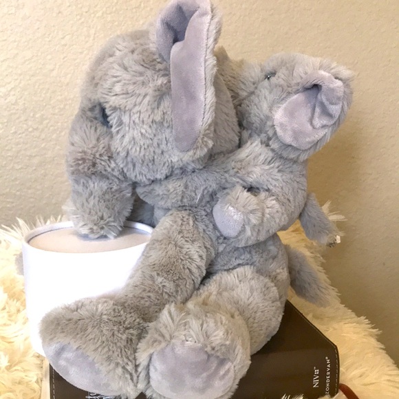 Elephant Stuffed Animal  with baby elephant attached - Picture 2 of 5